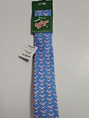 Marshalls Blue and Pink A Christmas Story Novelty Neck Tie